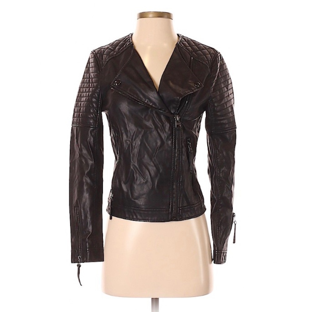 Topshop Faux Leather Jacket